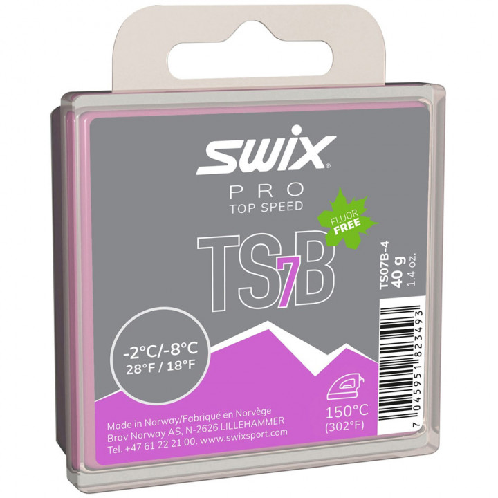 Парафин Swix TS7 Black (-2-8) 40 гр